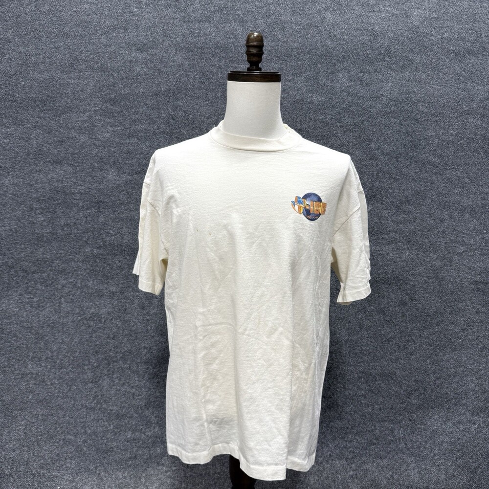 Vintage Y-100 Radio Station T-Shirt XL Dolphin Logo 100.7 FM Miami Promo